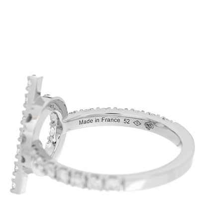 Hermes 18K White Gold Diamond Finesse Ring 52 6 5 of 5