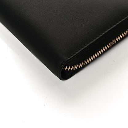 Gucci Calfskin Bamboo Round Zip Long Wallet Black 9 of 9