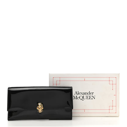 Alexander McQueen Patent Skull Continental Wallet Black 10 of 10