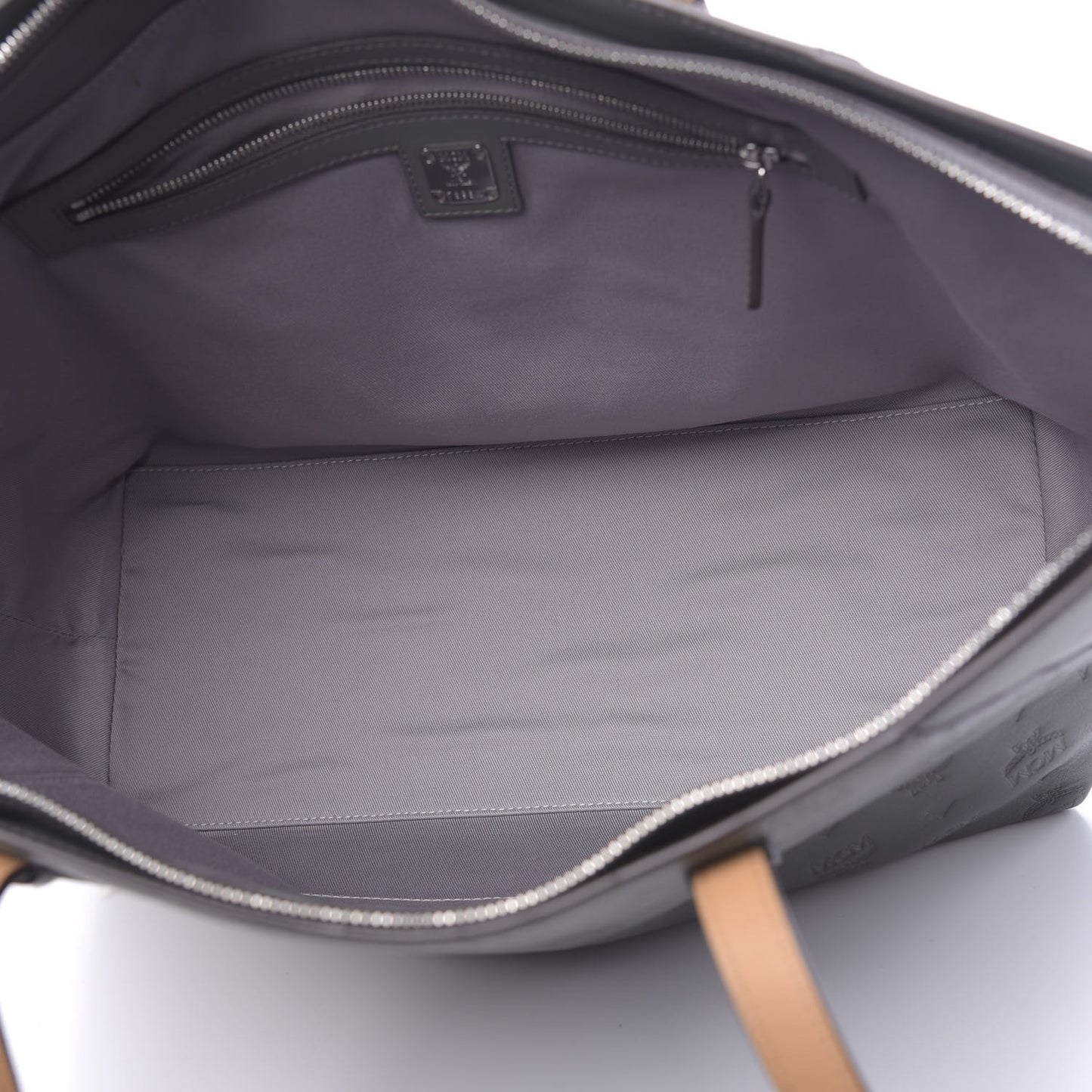Calfskin Ottomar Monogram Medium Klara Shopper Tote Charcoal