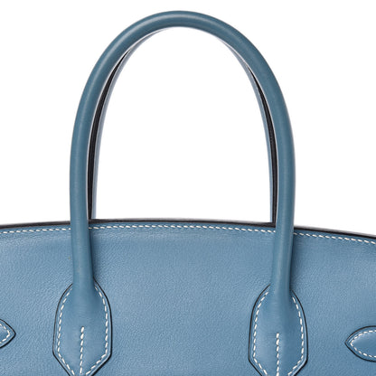 Hermes Swift Birkin 30 Blue Jean 14 of 22