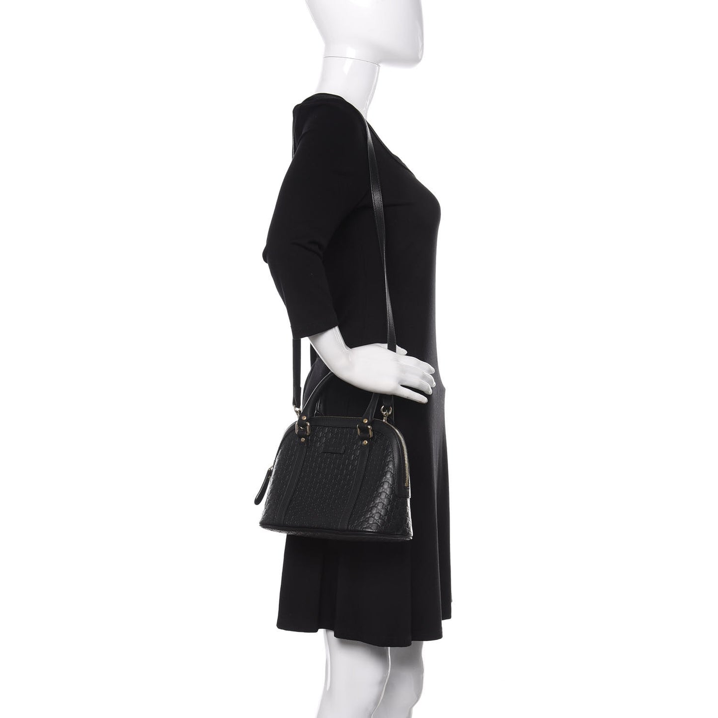 Microguccissima Mini Dome Bag Black