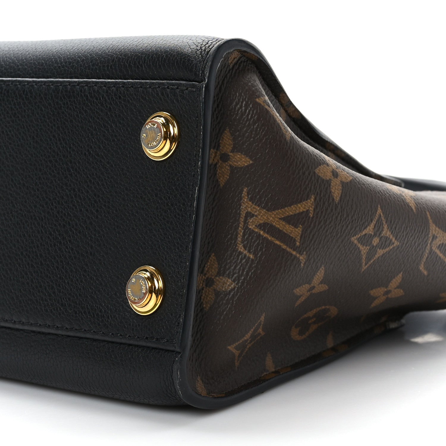 Louis Vuitton Calfskin Monogram On My Side PM Black 8 of 8