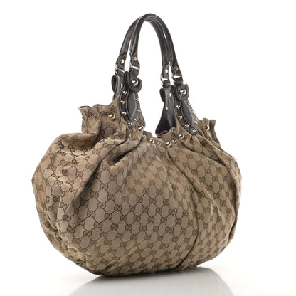 Gucci Monogram Studded Pelham Shoulder Bag Dark Brown 3 of 10