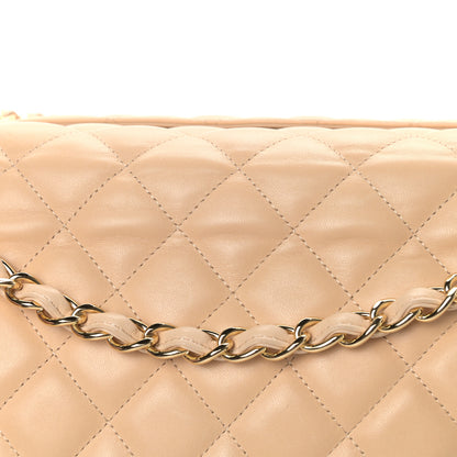Chanel Lambskin Quilted Jumbo Double Flap Beige Clair 16 of 16