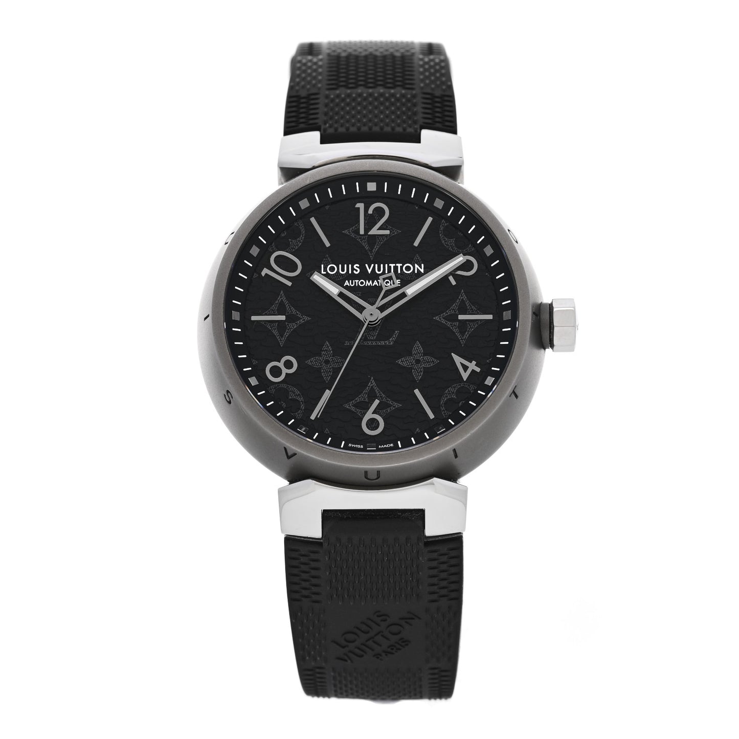 Stainless Steel Monogram Eclipse 39mm Tambour Quartz Watch