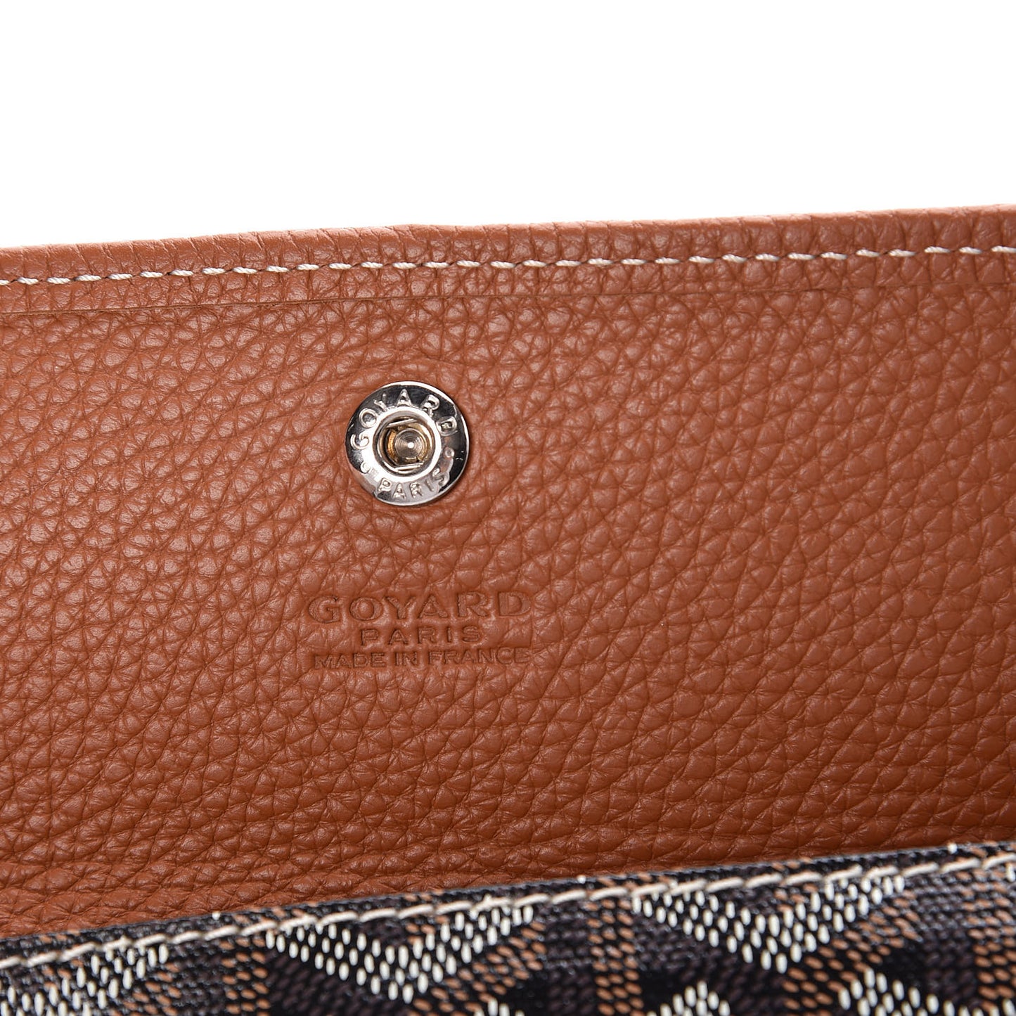 Goyardine Pouch Black Gold