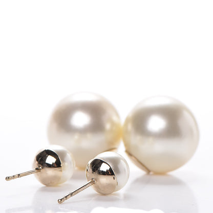 Christian Dior Pearl Mise En Dior Tribal Earrings 4 of 5