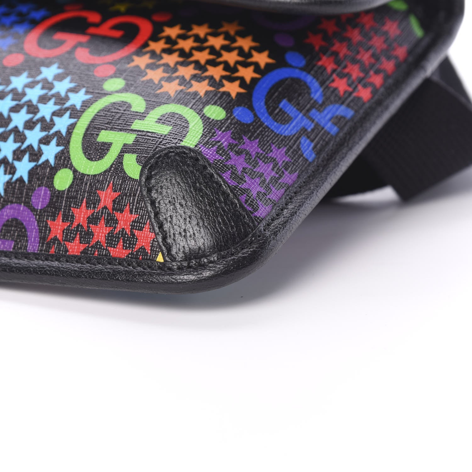 Gucci GG Supreme Monogram Psychedelic Slim Belt Bag Black 9 of 9
