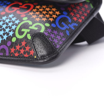 Gucci GG Supreme Monogram Psychedelic Slim Belt Bag Black 9 of 9