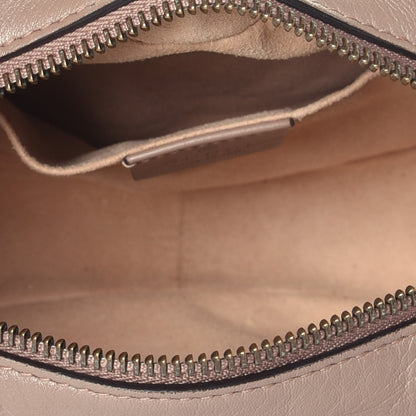 Gucci Calfskin Matelasse Mini GG Marmont Chain Shoulder Bag Porcelain Rose 5 of 9