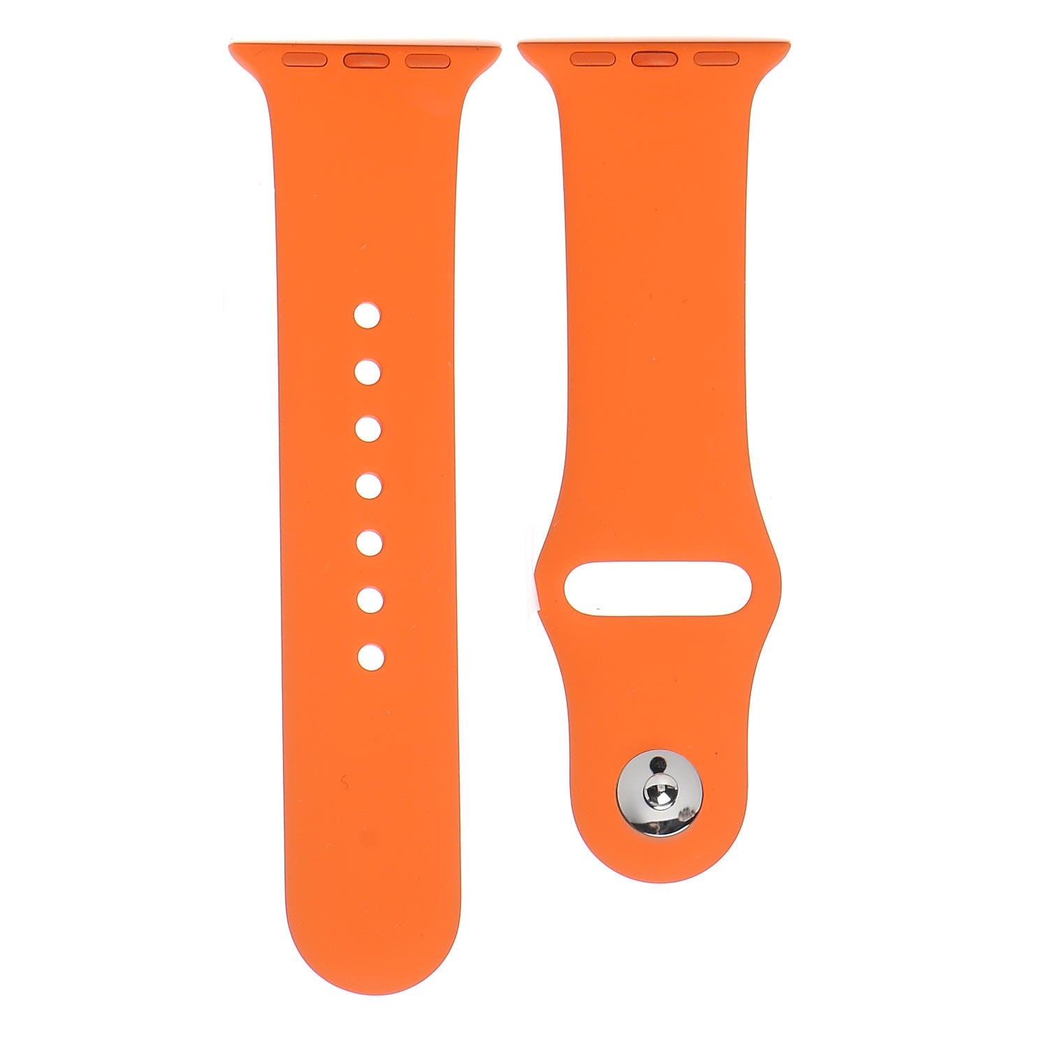 Hermes Silicone 38mm Apple Sports Watch Single Tour Band Orange 1 of 7