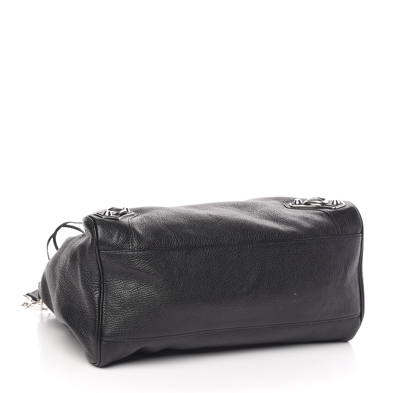 Balenciaga Chevre Silver Metallic Edge Hardware Velo Black 4 of 11