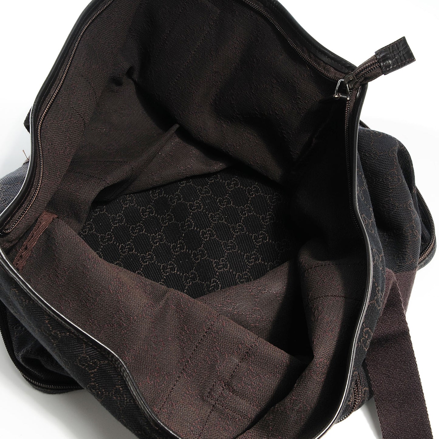 Denim Monogram Large Collapsible Travel Tote Dark Brown