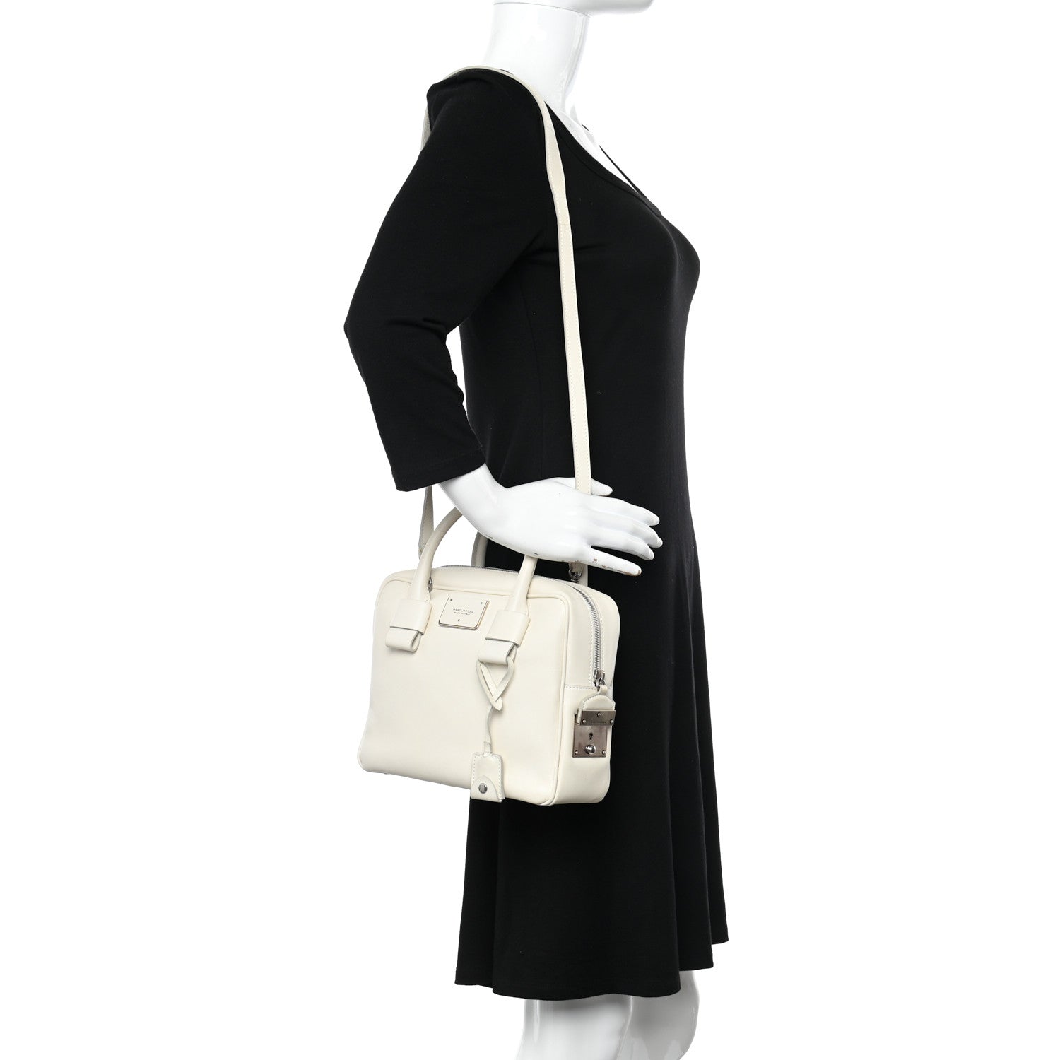 Marc Jacobs Calfskin Top Handle Bag White 2 of 12