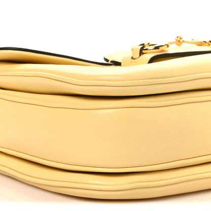 Gucci Calfskin Horsebit 1955 Aura Small Shoulder Bag Yellow 9 of 10