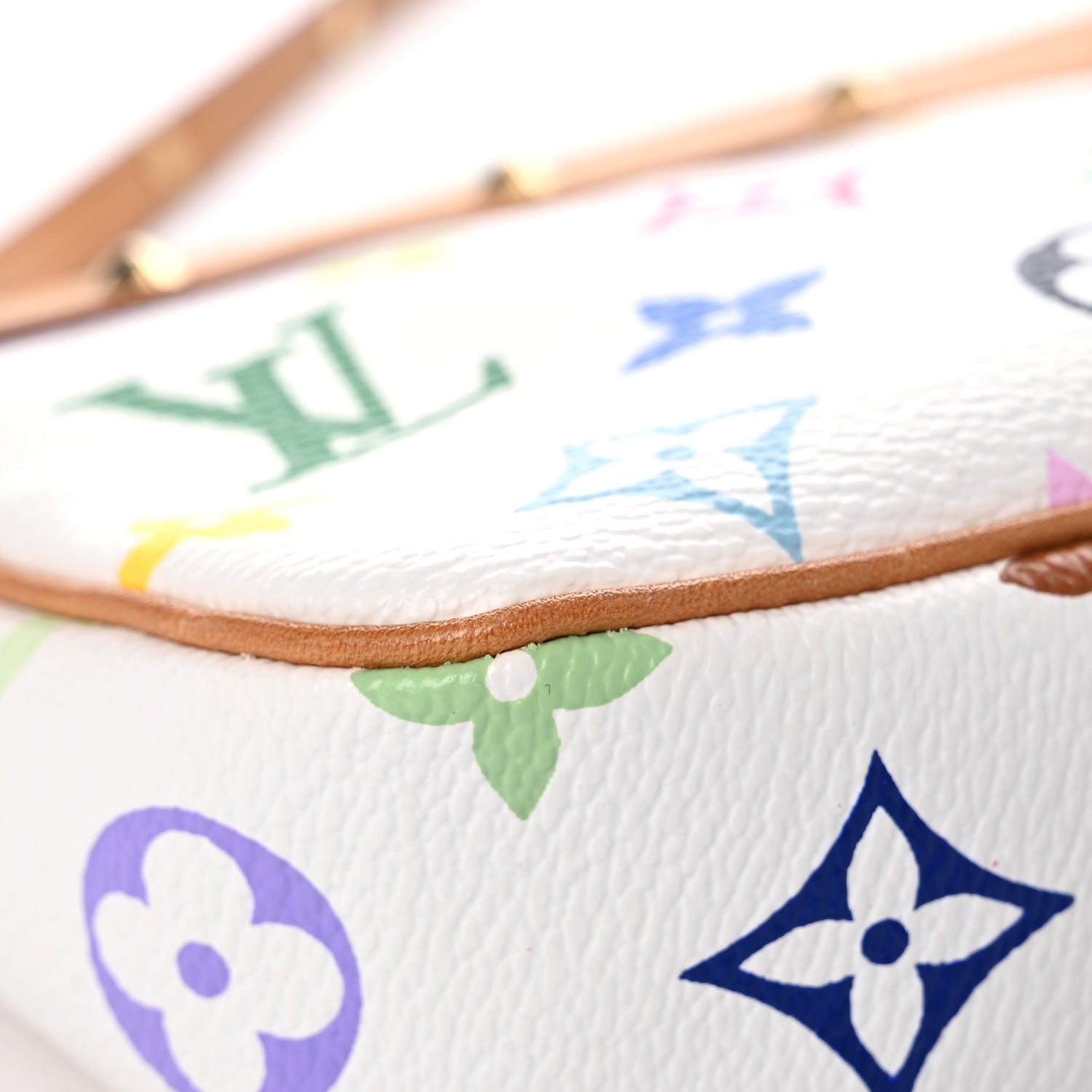 Louis Vuitton Monogram Multicolor Pochette Accessories White 8 of 17
