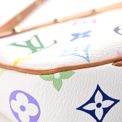 Louis Vuitton Monogram Multicolor Pochette Accessories White 8 of 17