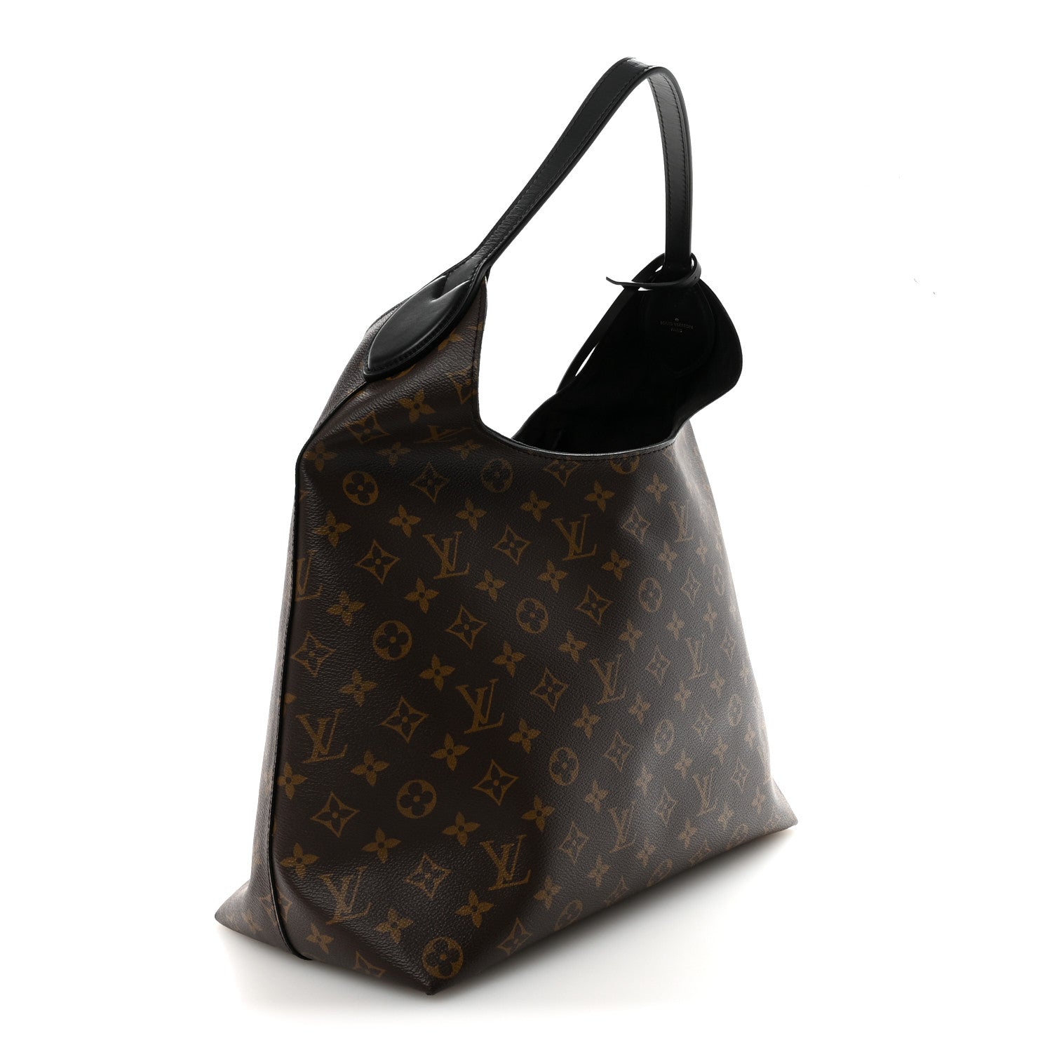 Louis Vuitton Monogram Flower Hobo Black 3 of 9