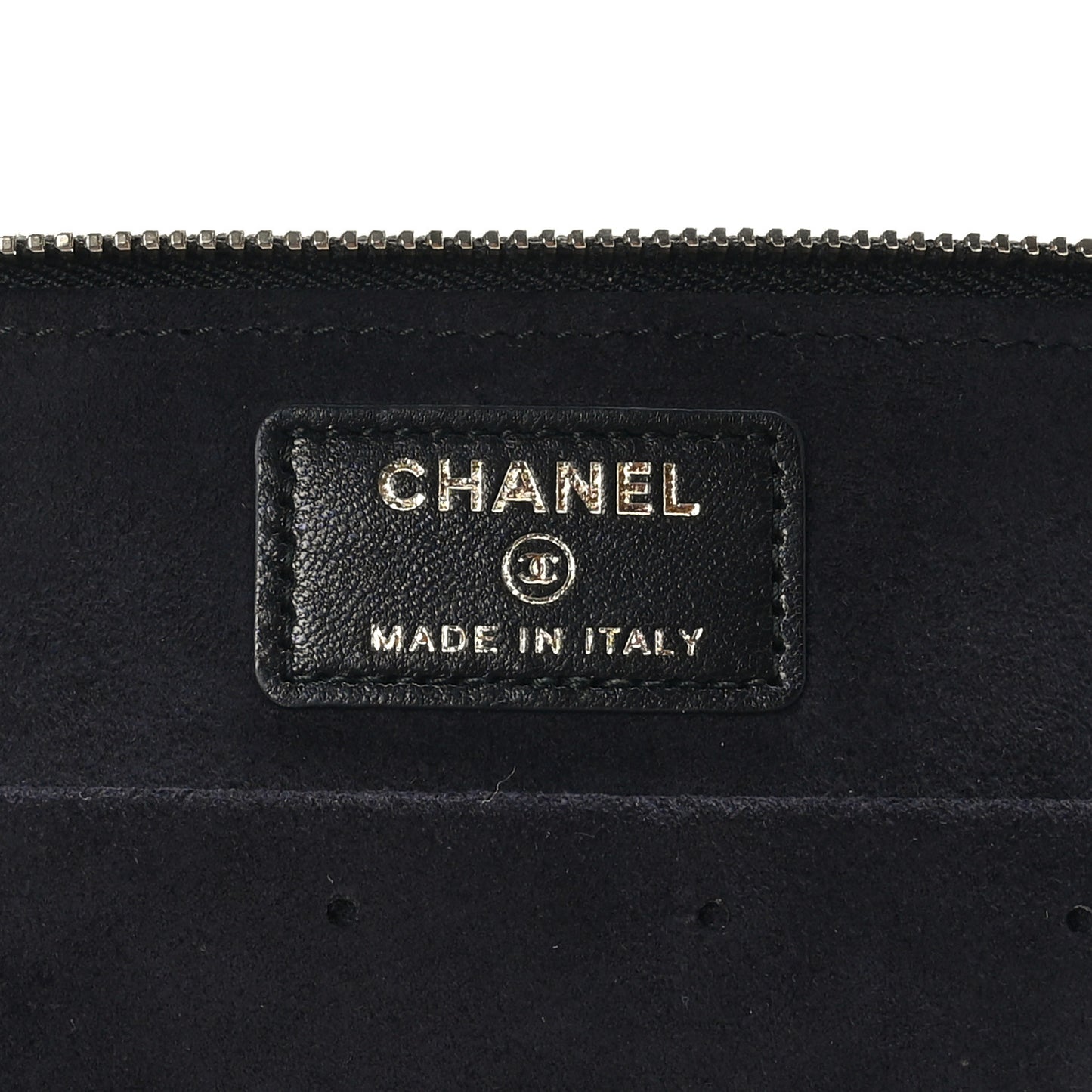 Lambskin Quilted Top Handle Jewelry Case Black