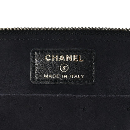 Chanel Lambskin Quilted Top Handle Jewelry Case Black 8 of 13