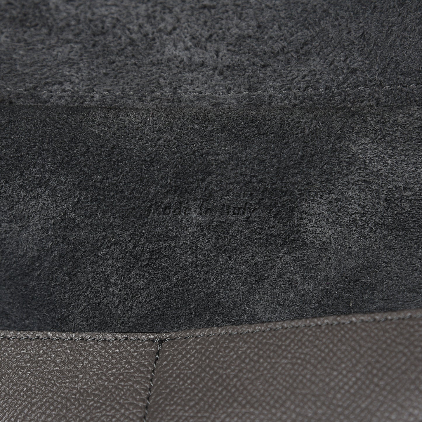 Grained Calfskin Mini Belt Bag Grey