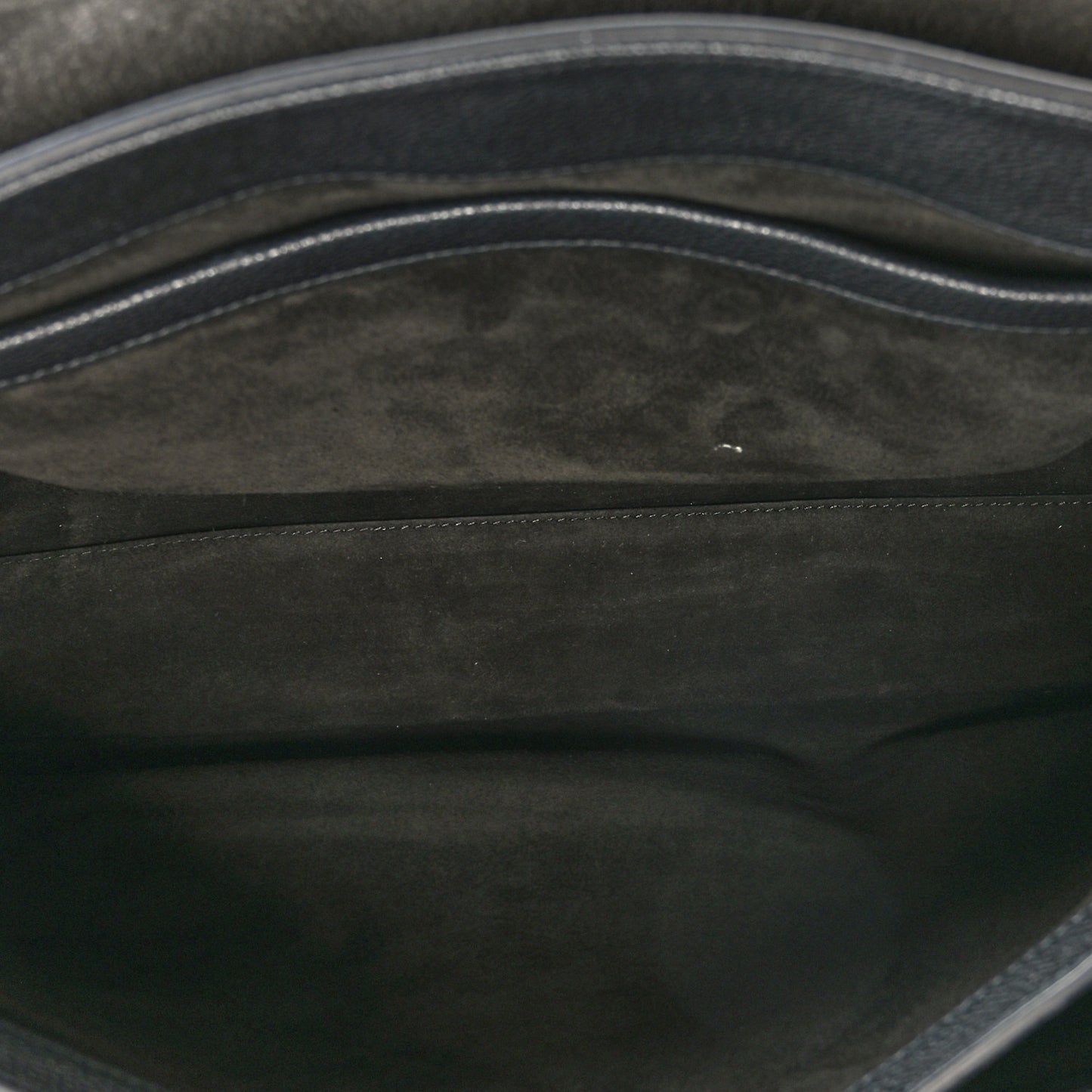 Grained Calfskin Large Soft 16 Bag Black