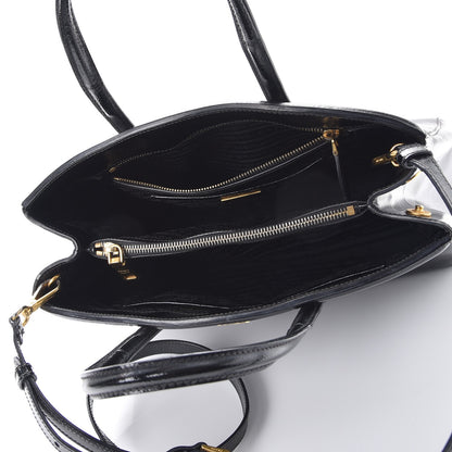 Prada Saffiano Vernice Tote Black 5 of 13