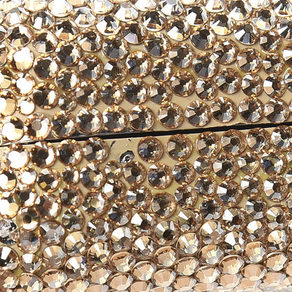 Judith Leiber Swarovski Crystal Minaudiere Clutch Silver Gold 10 of 14
