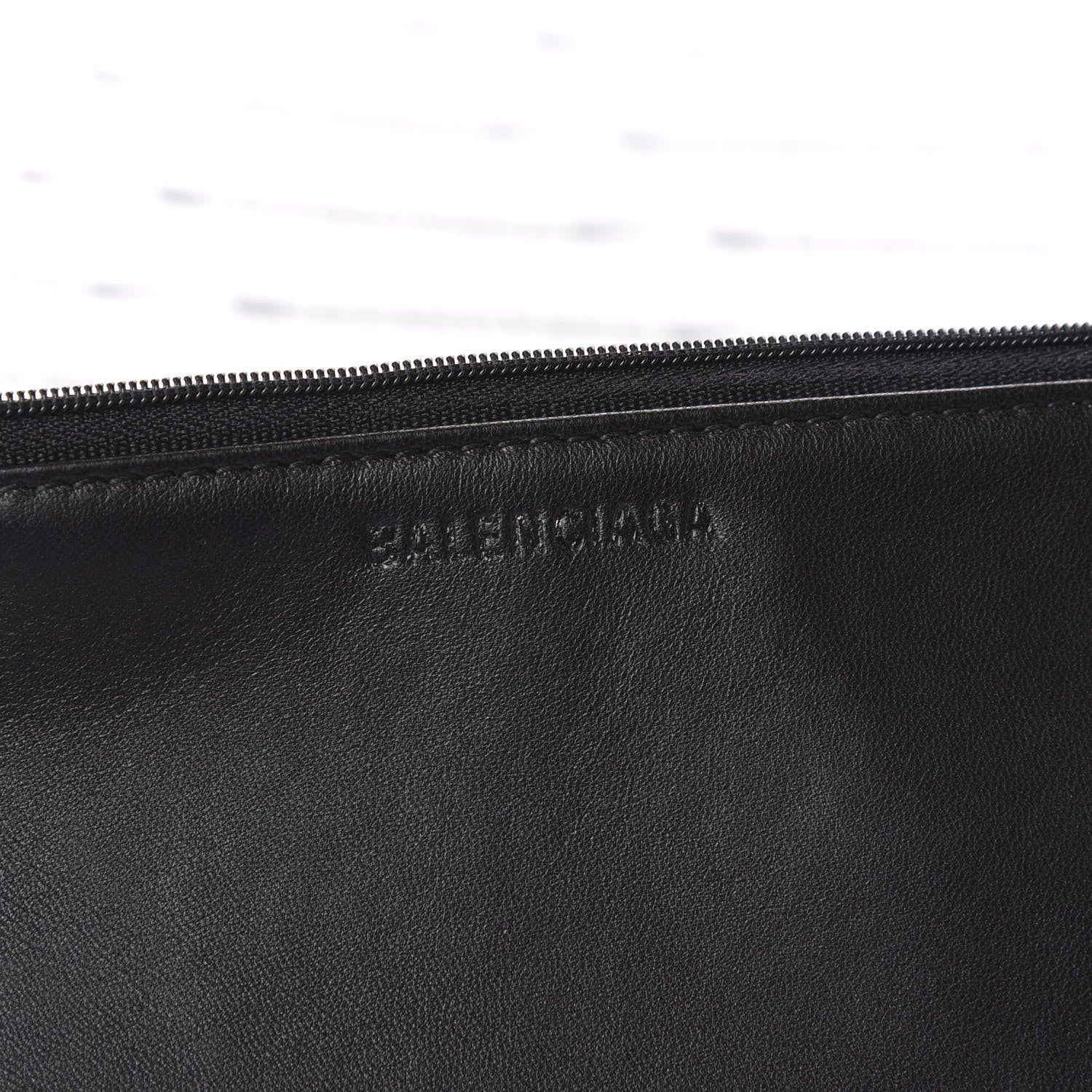 Balenciaga Metallic Calfskin Losange Monogram Plastic Bag Shopper S Silver Black White 7 of 7