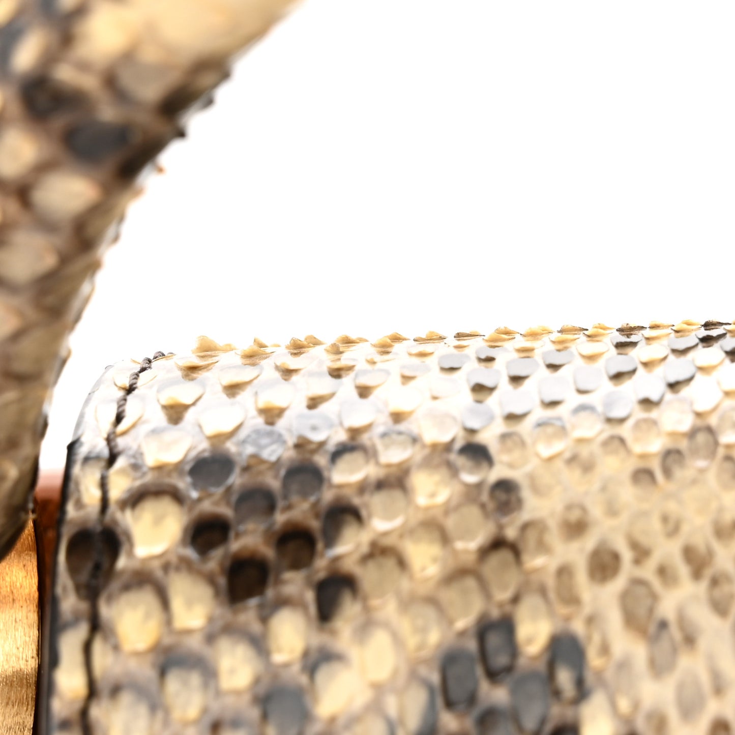 Taurillon Snakeskin Mini Capucines Caramel