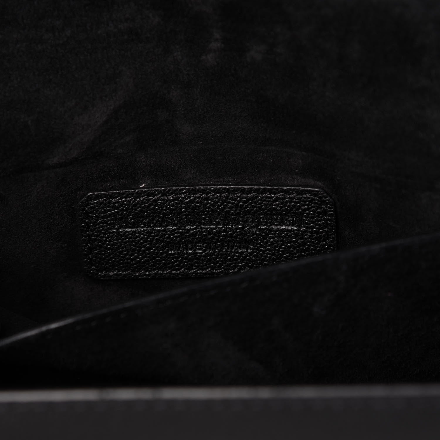 Alexander McQueen Grained Calfskin Small Insignia Flap Black 8 of 10