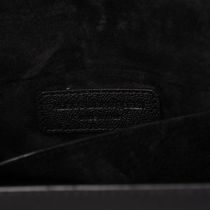 Alexander McQueen Grained Calfskin Small Insignia Flap Black 8 of 10