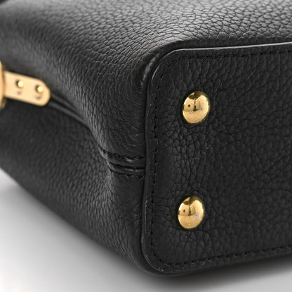 Louis Vuitton Taurillon Snakeskin Mini Capucines Black 7 of 8
