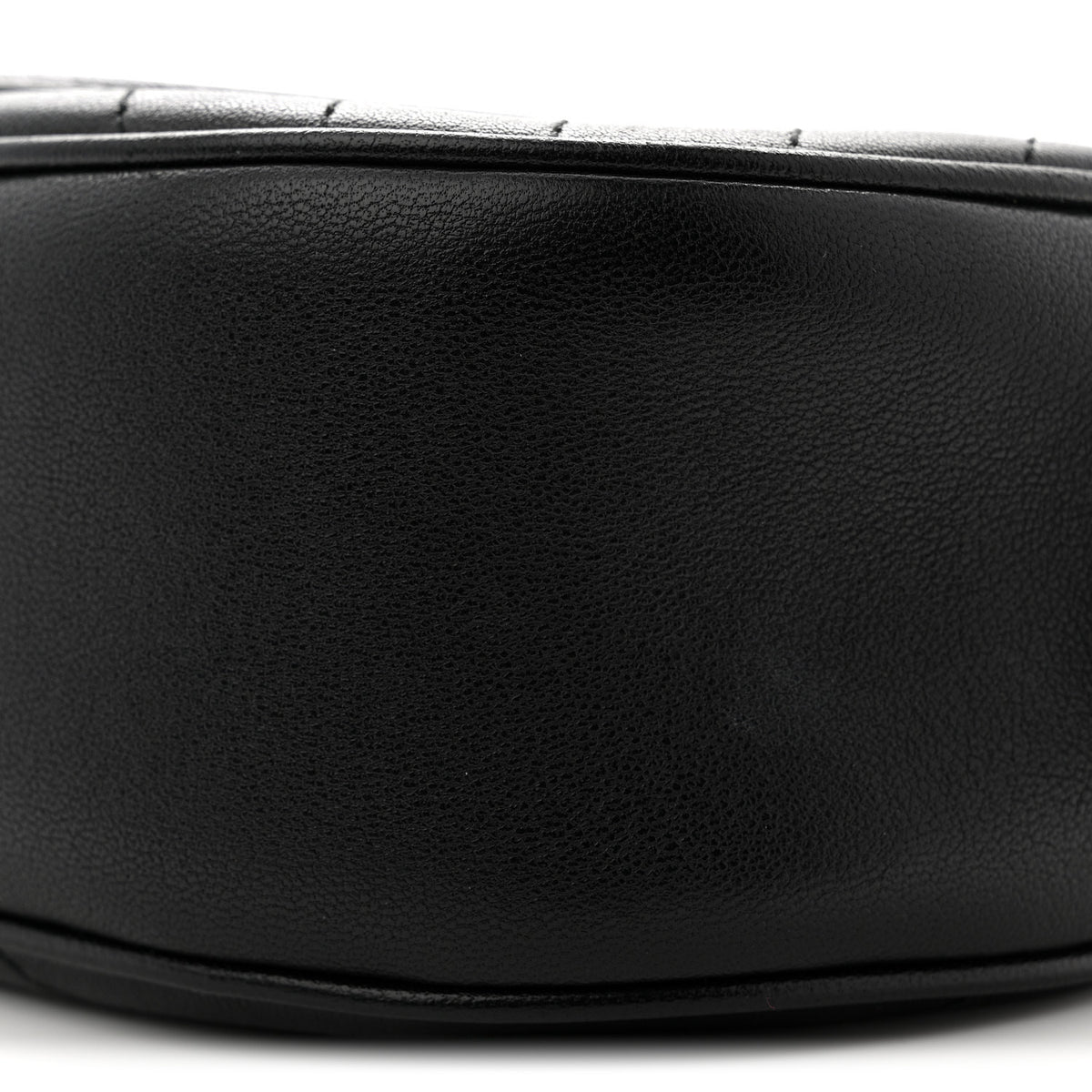Sakai Be Green Calfskin Diagonal Stitched Mini Blondie Shoulder Bag Black