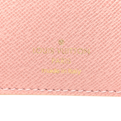 Louis Vuitton Damier Azur Victorine Wallet Rose Ballerine 7 of 7