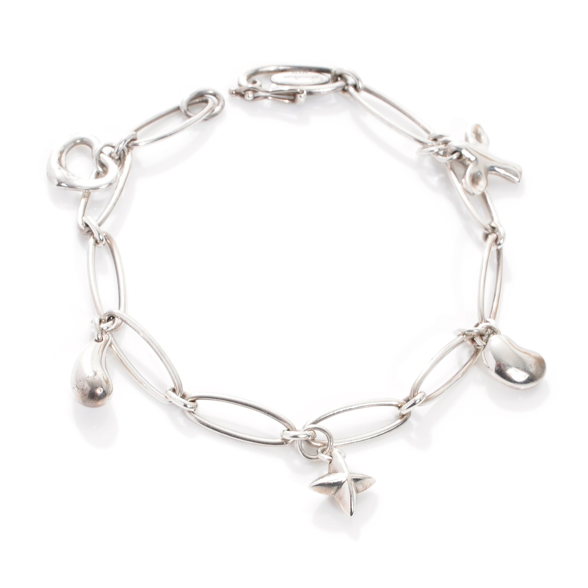 Tiffany Sterling Silver Elsa Peretti Charm Bracelet 1 of 7