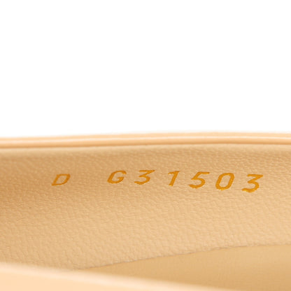 Chanel Lambskin Cap Toe Ballerina Flats 37 Beige Black 6 of 10