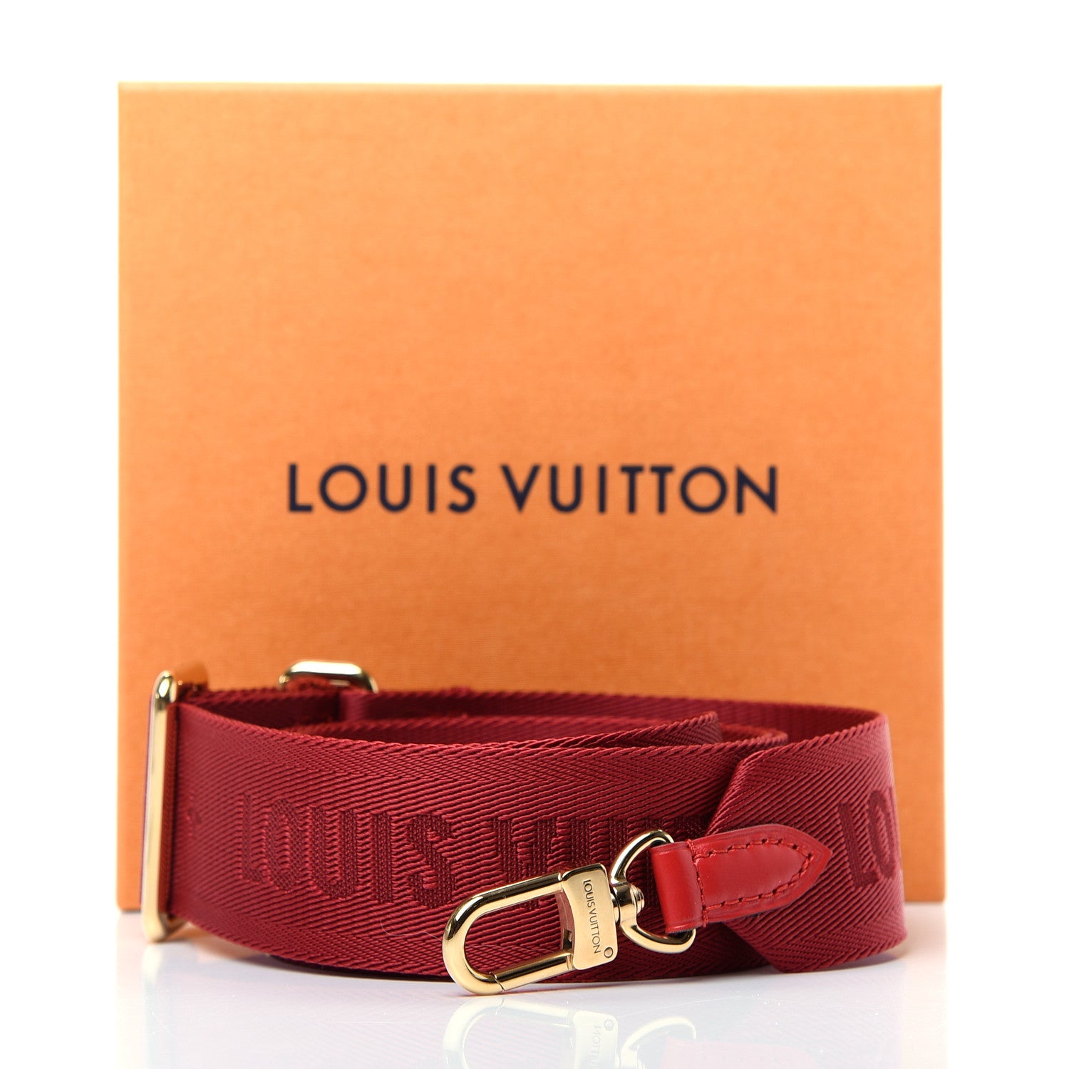 Louis Vuitton Monogram Denim Multi Pochette Accessories Shoulder Strap Red 3 of 3