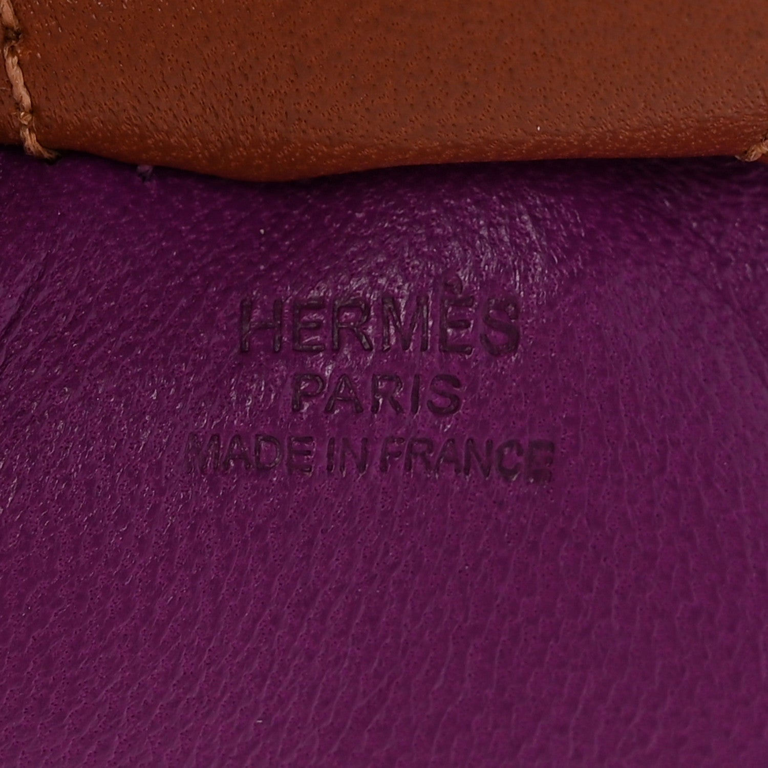 Hermes Milo Lambskin Grigri Rodeo Horse Bag Charm GM Anemone Bleu Izmir Fauve 3 of 5