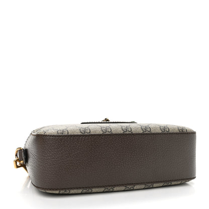 Gucci GG Supreme Monogram Web Neo Vintage Shoulder Bag Beige New Acero Crop 4 of 10