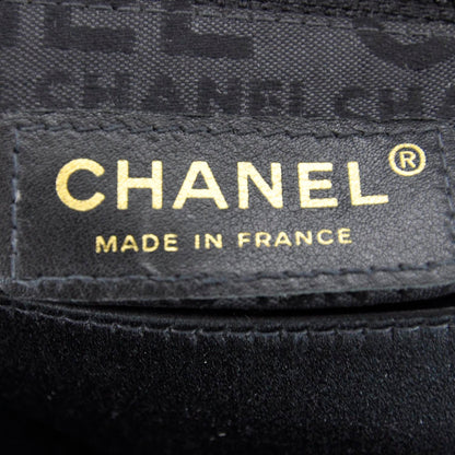 Chanel Satin Quilted Evening Flap Bag Black 8 of 10