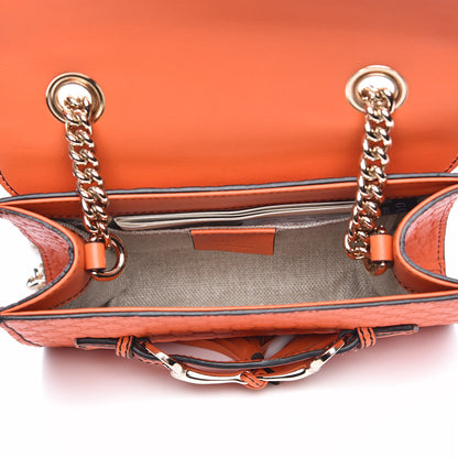 Gucci Soft Microguccissima Mini Emily Chain Shoulder Bag Sun Orange 5 of 7
