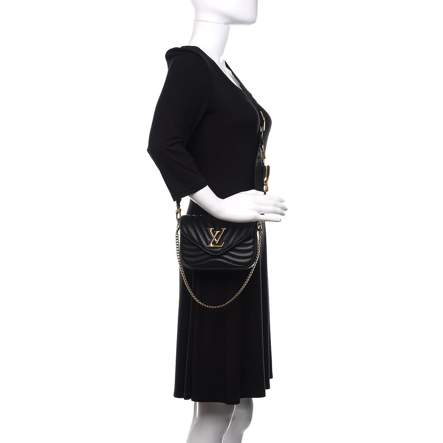 Calfskin New Wave Multi Pochette Black