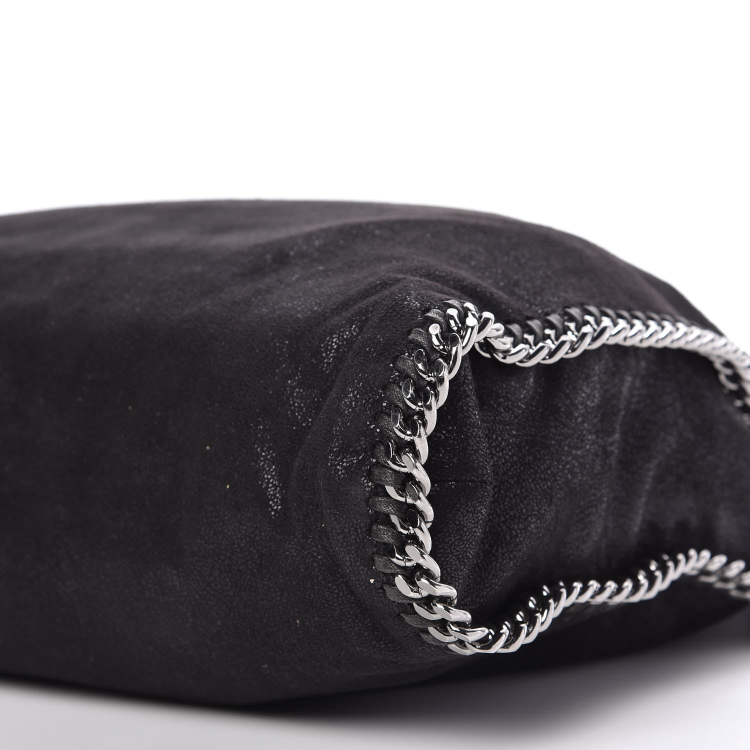 Stella McCartney Shaggy Deer Falabella Fold Over Tote Black 8 of 11