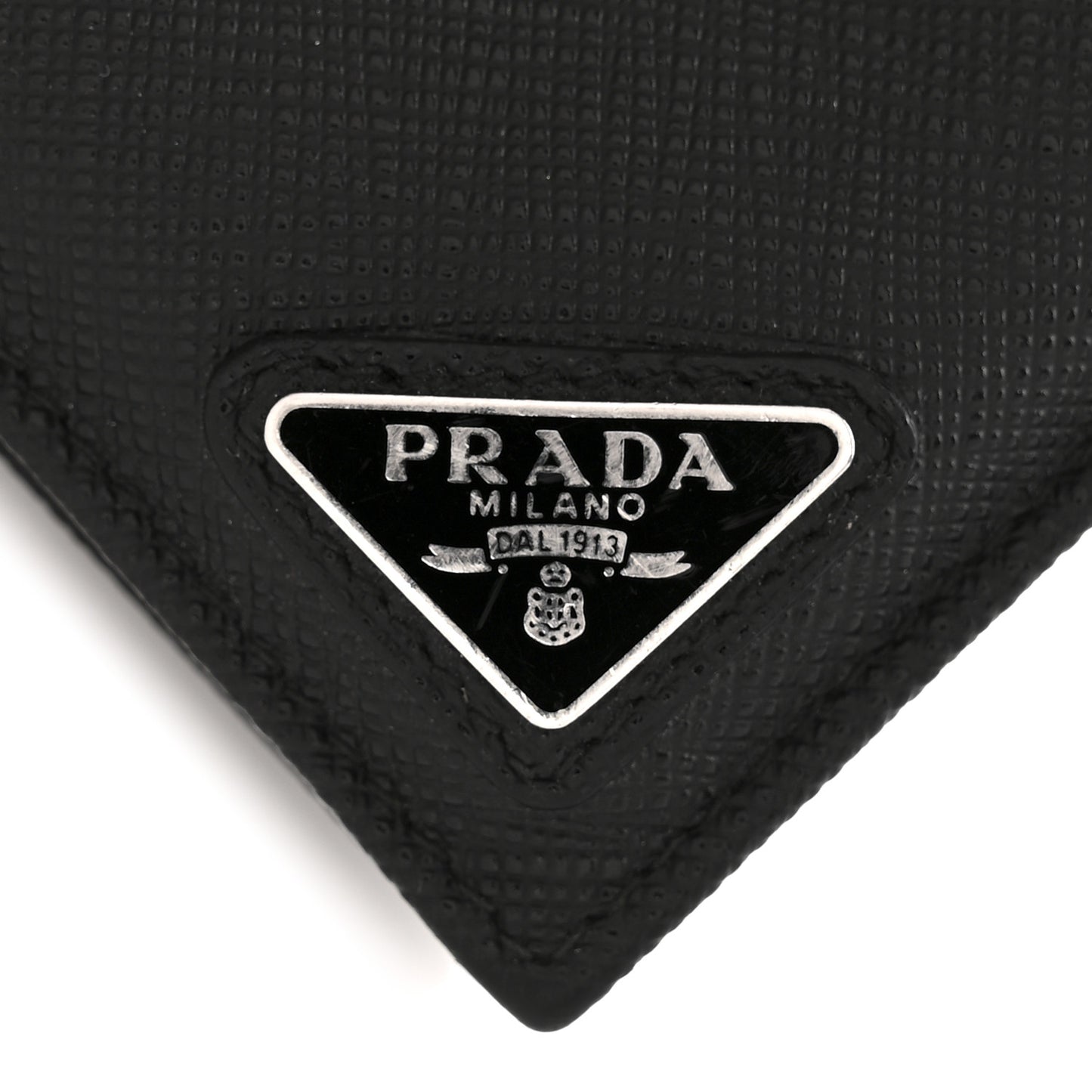 Saffiano Triangle Card Holder Black