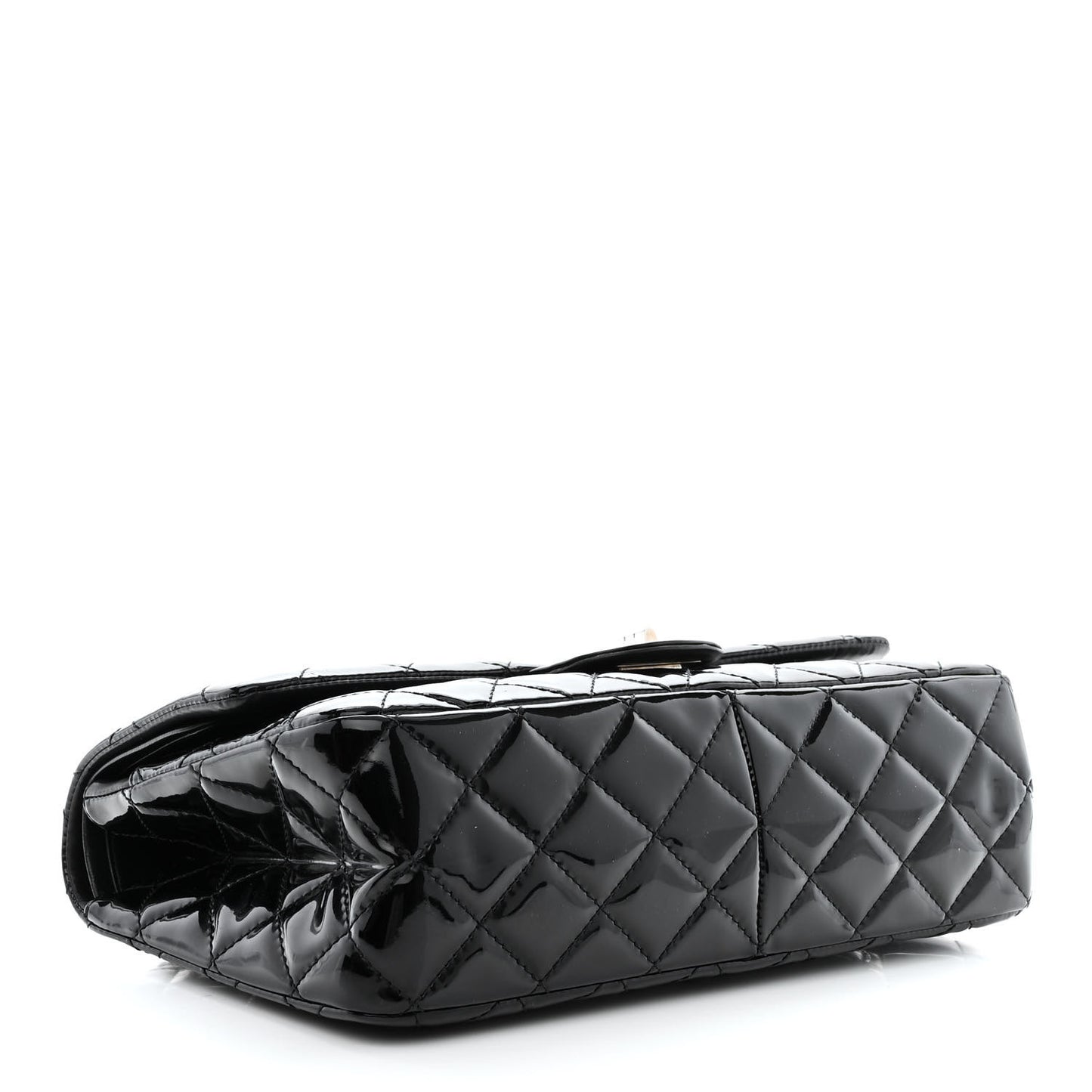 Patent Quilted 2.55 Reissue 227 Flap Black