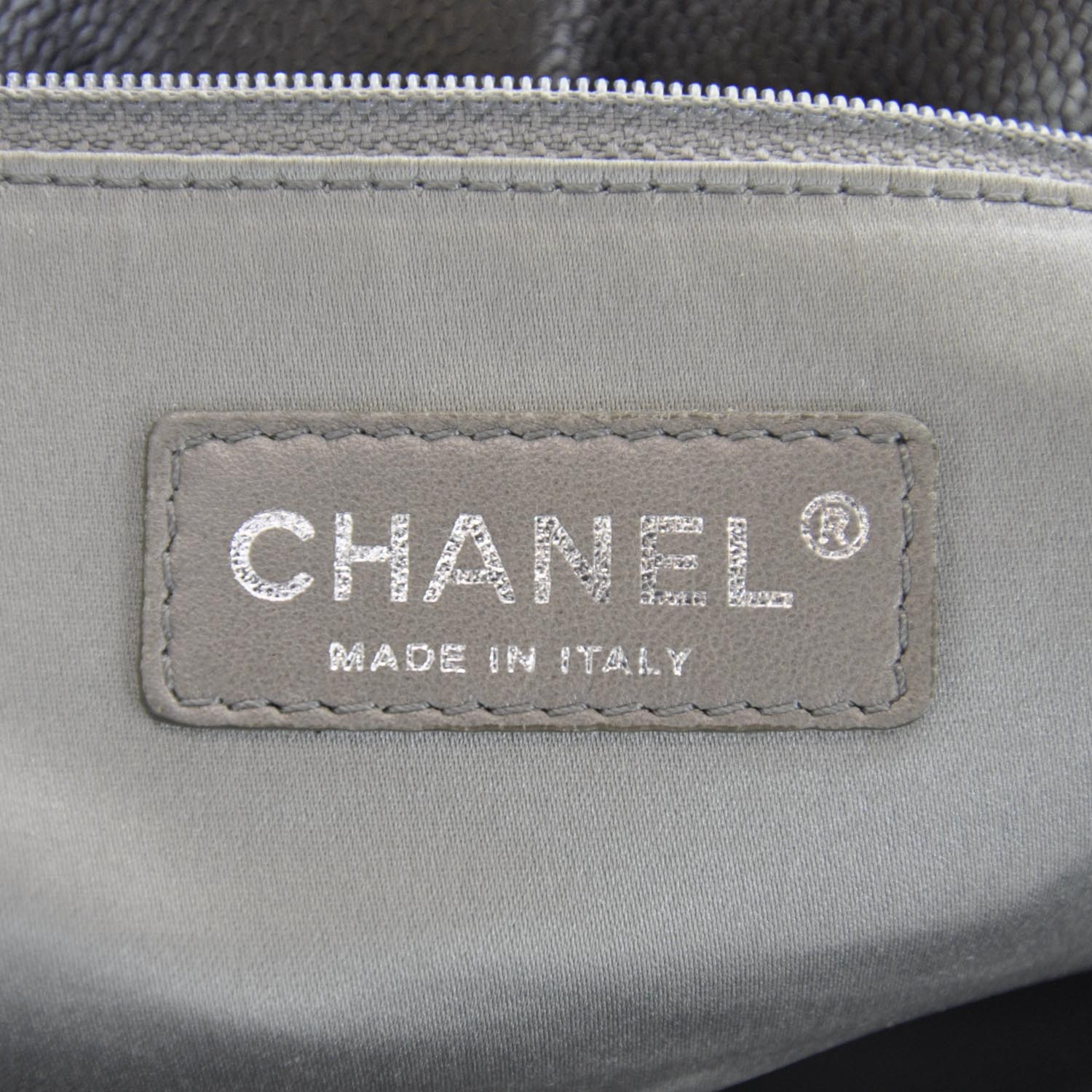 Chanel Glazed Caviar Pocket In The City Tote Brown 9 of 10