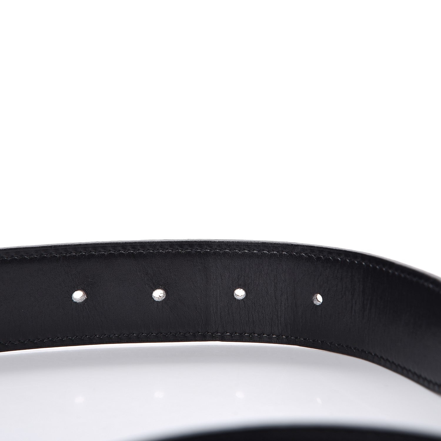 Hermes Box Togo 32mm H Belt 85 Black Chocolate 5 of 7