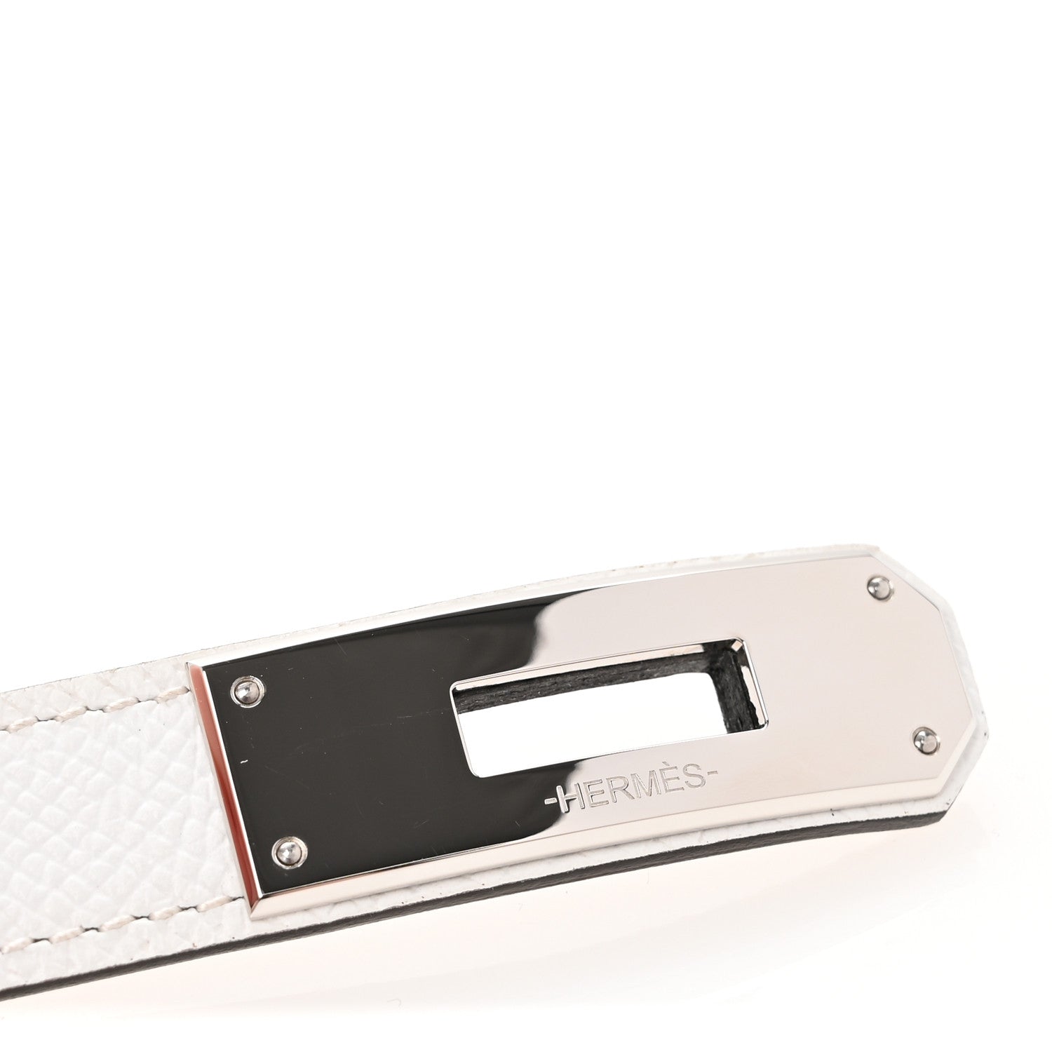 Hermes Epsom Kelly Belt White 5 of 6